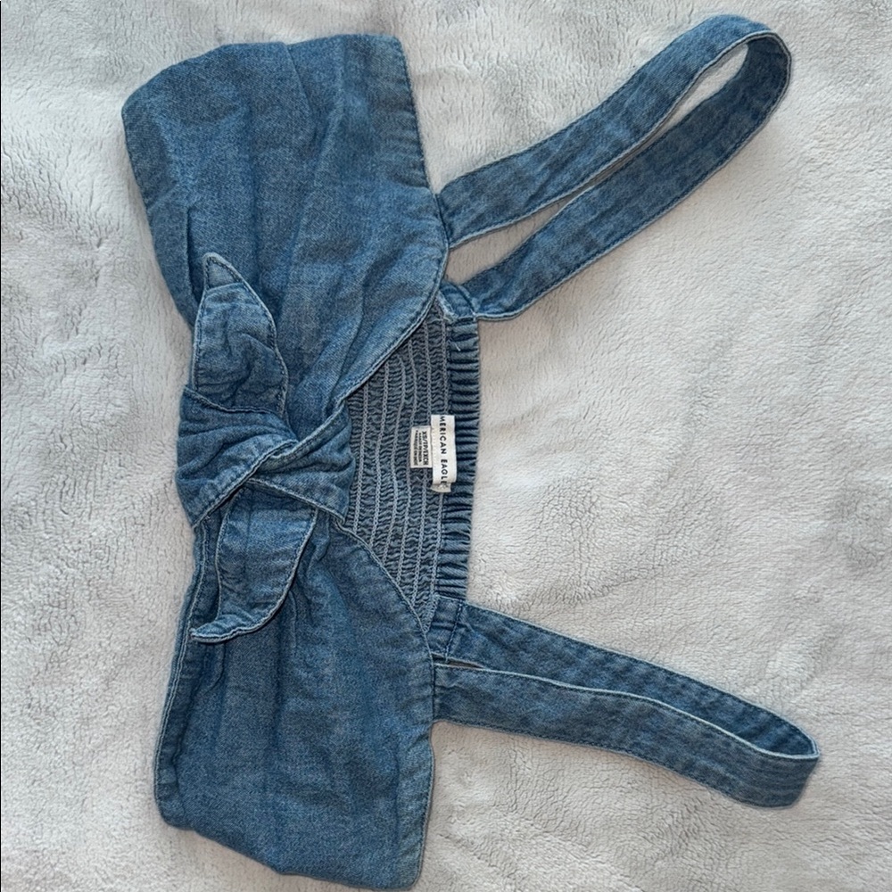 American Eagle Outfitters Blue Crop Top
